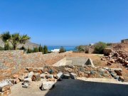 Plaka bei Elounda Kreta, Plaka Elounda: Unfertige Villa mit Pool und Meerblick Haus kaufen